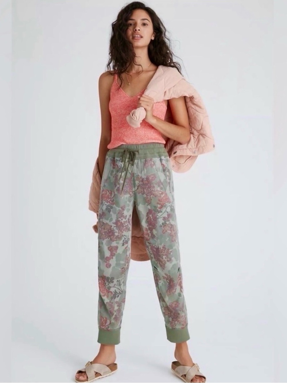 Anthropologie Nomad Camo Floral Rose Jogger - Picture 16 of 16